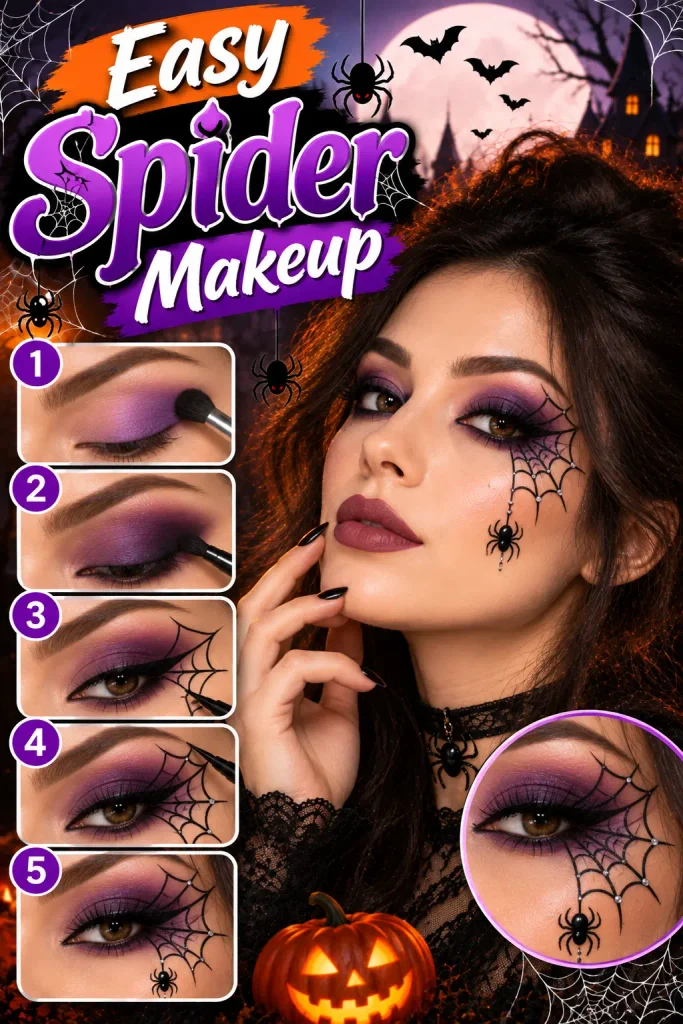 Easy Spider Makeup