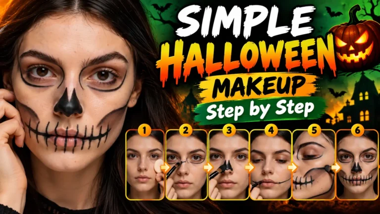 Simple Halloween Makeup Step by Step